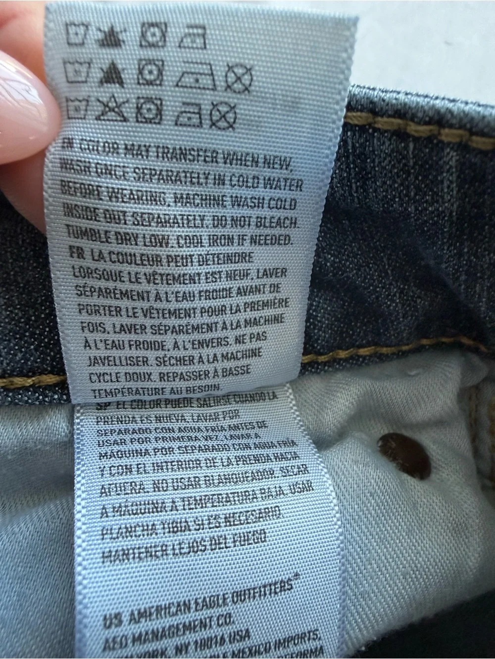American Eagle Extreme Flex 4 Dark Wash Slim Straight Jeans 29x34